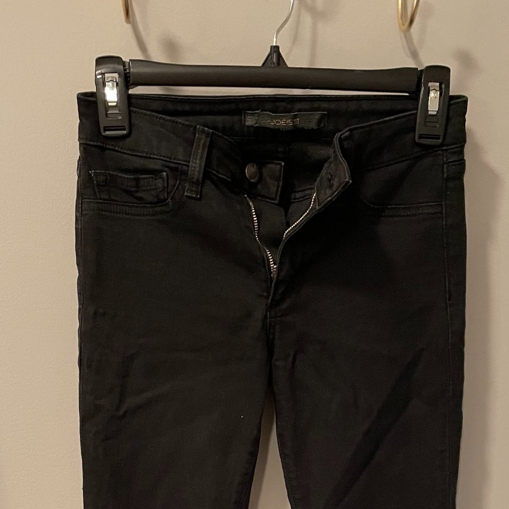 Joe's Black Shiny Skinny Jeans W25